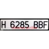 PLACA MATRICULA VEHICULOS HISTORICOS. MEDIDA 50X11