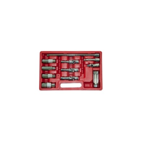 JUEGO LLAVES CALENTADORES DIESEL Y GASOLINA, 11 PIEZAS