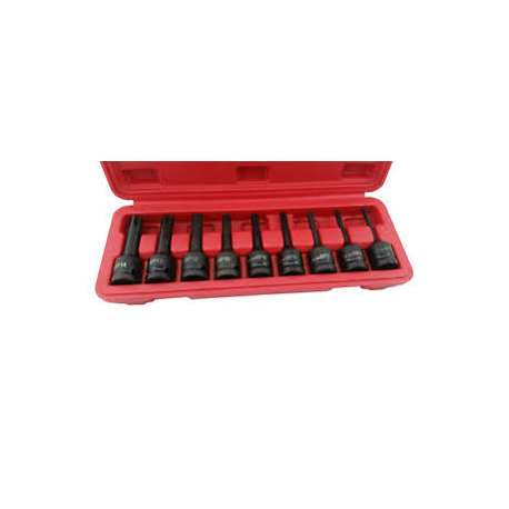 JUEGO PUNTAS RIBE IMPACTO CONEXION 1/2" R5-R14, 9 PIEZAS