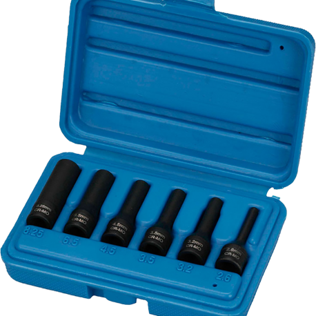 VASOS EXTRAER ELECTRODOS DE CALENTADORES, CONEXION 1/4", 6 PIEZAS