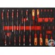 CARRO HERRAMIENTAS 200 PIEZAS,, 7 CAJONES 78X48X101MM.