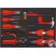 CARRO HERRAMIENTAS 200 PIEZAS,, 7 CAJONES 78X48X101MM.