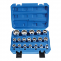 JUEGO VASOS TRIPLE PLUS,CONEXION 1/2" 19 PIEZAS
