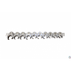 LLAVE PIE DE GALLO CONEXION 3/8", 10 PIEZAS