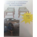 CABALLETES ESPECIAL ALINEAR , 4 UNIDADES