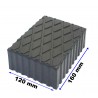 TACO DE GOMA RECTANGULAR PARA ELEVADORES DE TIJERA DE AUTOMOVIL 120x80x160