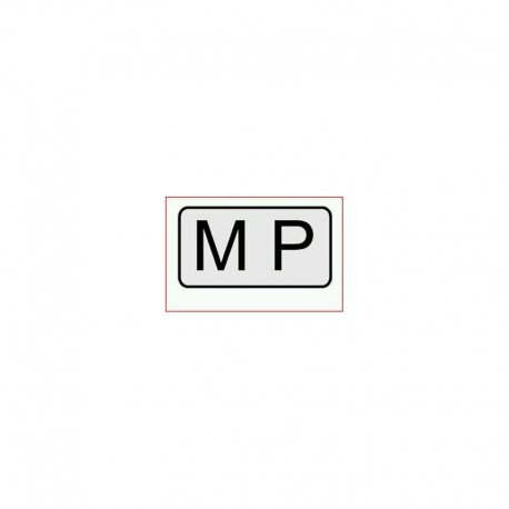 PEGATINA ADHESIVA MP 225X125MM.