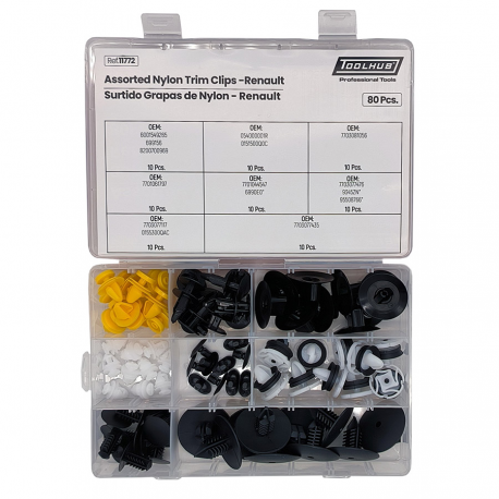 SURTIDO GRAPAS NYLON RENAULT 80 PIEZAS