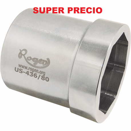 LLAVE DE VASO 85MM. OCTOGONAL, CONEXION 1" CROMO VANADIO