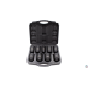 JUEGO DE VASOS PARA TUERCAS DE TRANSMISIONES, 12 CARAS CONEXION 1/2" 9 PIEZAS