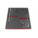 JUEGO LLAVES HEXAGONALES EN T 2 A 10MM.