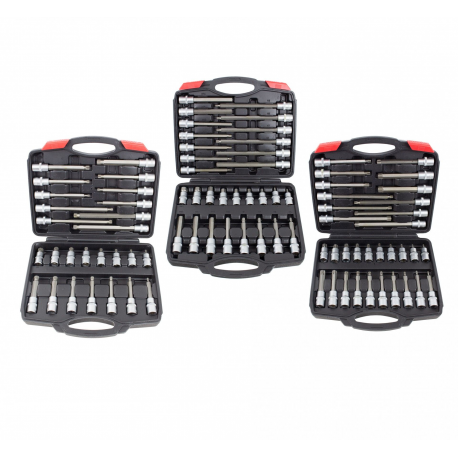 JUEGO VASOS CON PUNTA 88 PIEZAS ALLEN, XZN, TORX