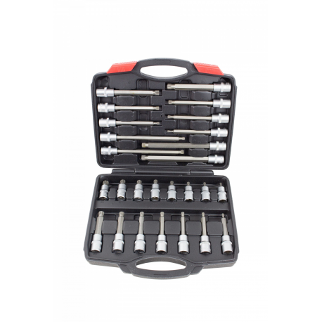 JUEGO PUNTAS TORX CONEXION 1/2" 32 PIEZAS