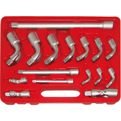 ESTUCHE LLAVES DE VASO A ROTULA 17 UNIDADES