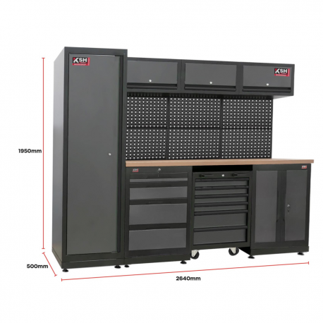 MUEBLE TALLER 2640X1950X500MM.