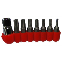 JUEGO PUNTAS PENTATULUBARES (5 LADOS) INVIOLABLES CONEXION 1/4"