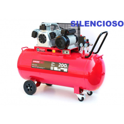 COMPRESOR 200L. CON 2 SALIDAS 3.5HP -SILENCIOSO-