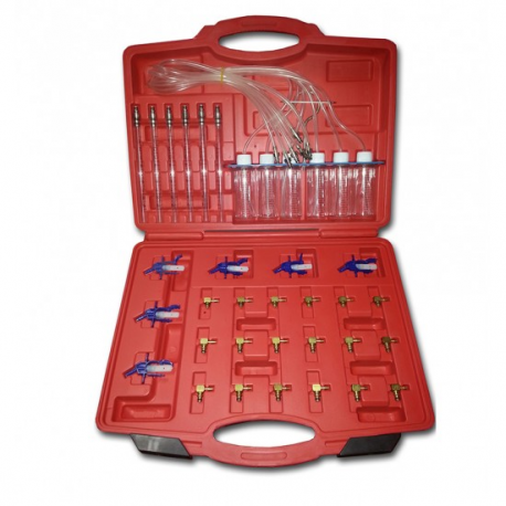KIT COMPROBADOR RETORNO INYECTORES CON 24 ADAPTADORES