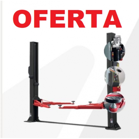ELEVADOR 2 COLUMNAS ELECTROHIDRAULICO SEMIAUTOMATICO 4TM.