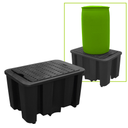 CUBETO DE RETENCION BIDON 230L. CAPACIDAD 400KG