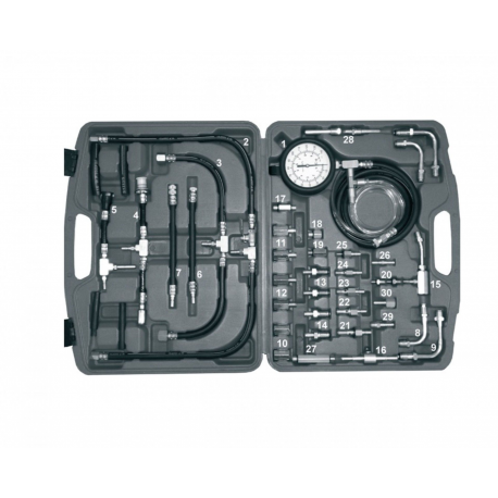 KIT MEDIR PRESION INYECCION GASOLINA, CON 30 ADAPTADORES