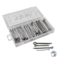 ESTUCHE PASADORES ALETAS INOX. 144 PIEZAS