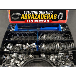 MALETIN ABRAZADERAS 110 PIEZAS