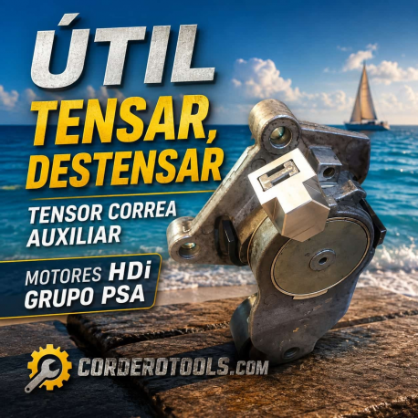 UTIL DESTENSAR TENSOR Y MONTAR CORREA AUXILIAR GRUPO PSA Y FORD