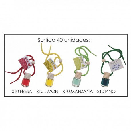 CONTENEDOR SURTIDO 40 BOTELLITAS AROMAS SURTIDOS