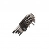 JUEGO LLAVES TORX INVIOLABLES T10-T50, 9 PIEZAS