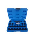JUEGO DE VASOS PARA TORNILLOS ANTIRROBO VW, 22 PIEZAS