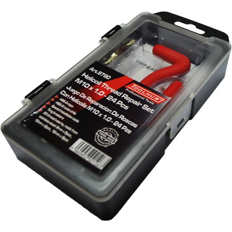 JUEGO DE REPARACION DE ROSCA CON HELICOIL 10X1.0 ESPECIAL CALENTADORES
