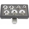JUEGO LLAVES FILTRO ACEITE, 7 PIEZAS, CONEXION 3/8"