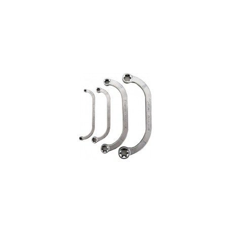 JUEGO LLAVES TORX CURVAS, 4 UNIDADES