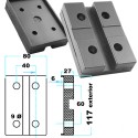 TACO DE GOMA PARA ELEVADORES ASIATICOS 117X27MM.