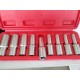 JUEGO VASOS TORX LARGOS, 9 UNIDADES