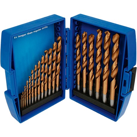 JUEGO BROCAS TITANIO, 19 PIEZAS
