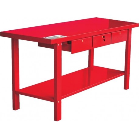 BANCO DE TRABAJO CON 3 CAJONES LARGO 2000X642X874MM.