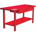 BANCO DE TRABAJO CON 3 CAJONES LARGO 2000X642X874MM.
